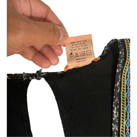 Flying Tomato Black Embroidered Romper - Picture 9 of 10